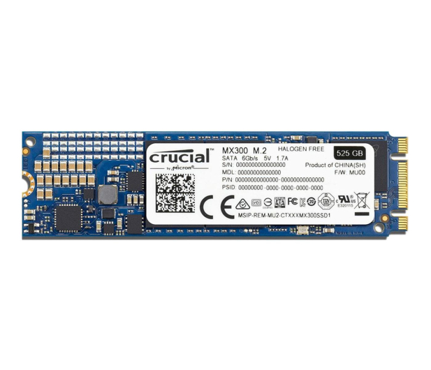 Crucial 525GB SATA SSD MX300 M.2 2280 - 336484 - zdjęcie